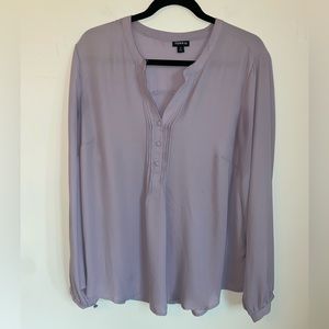 Torrid Purple Long Sleeve Blouse